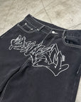 Graffiti Denim - Black