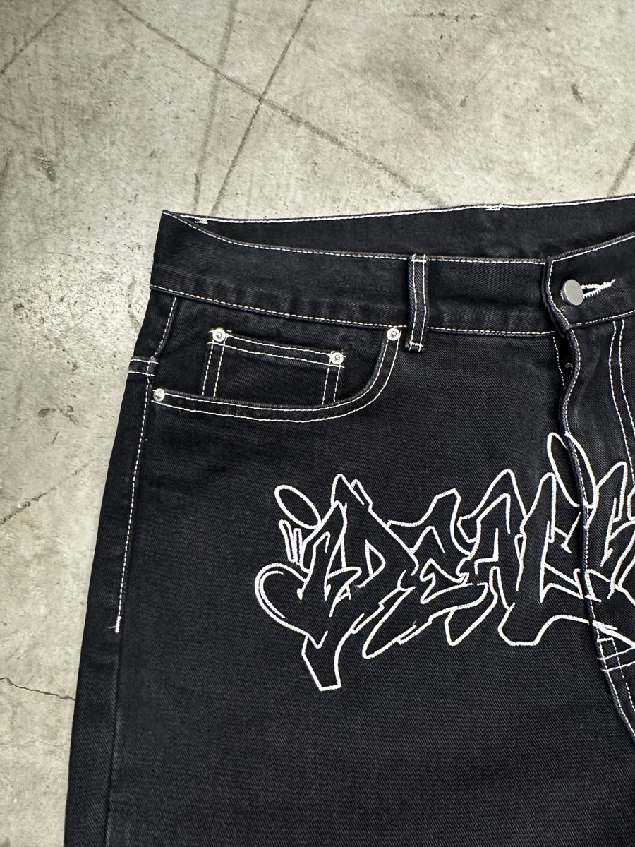 Graffiti Denim - Black - PRE ORDER