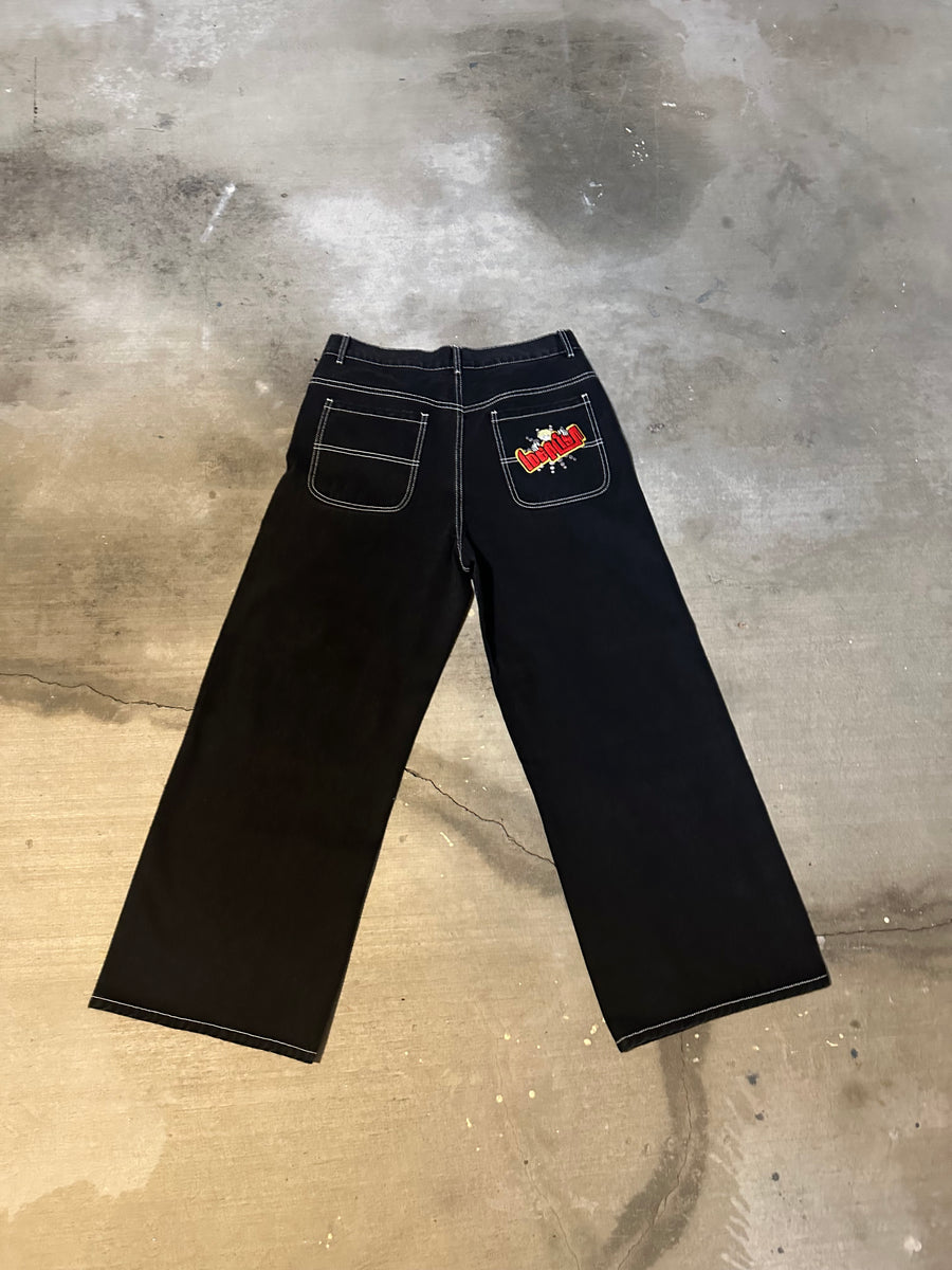 Idealism Denim Classic - Black With White Stitching