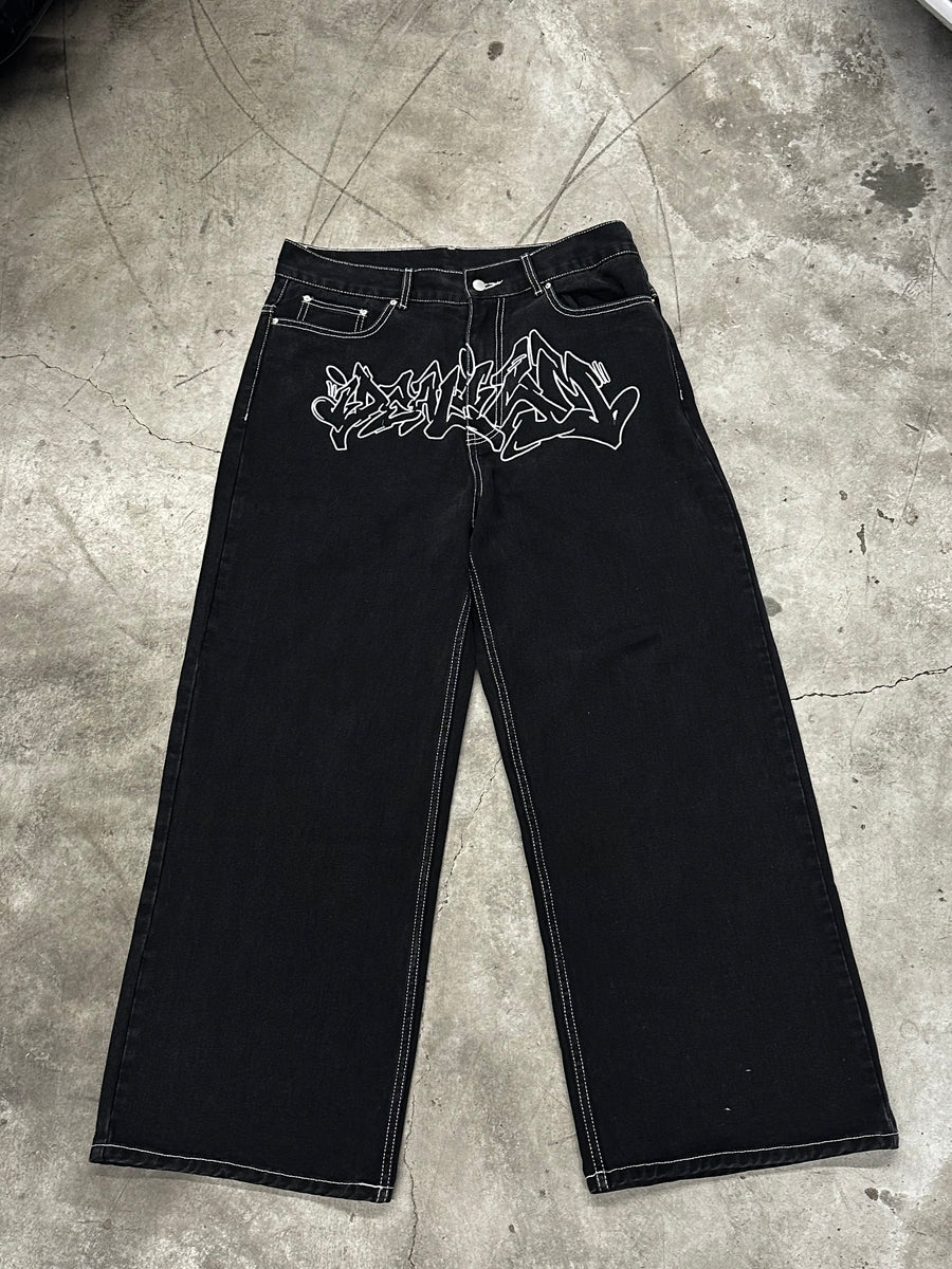 Graffiti Denim - Black - PRE ORDER